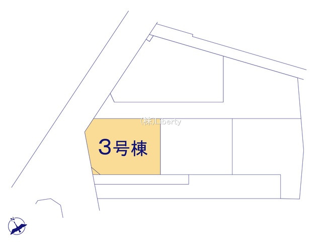 取手市井野8期　新築戸建　3号棟の区画図