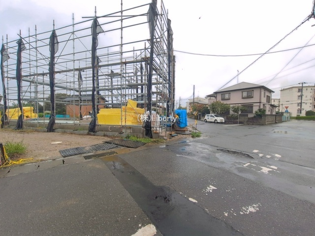 取手市井野8期　新築戸建　3号棟の前面道路含む現地写真