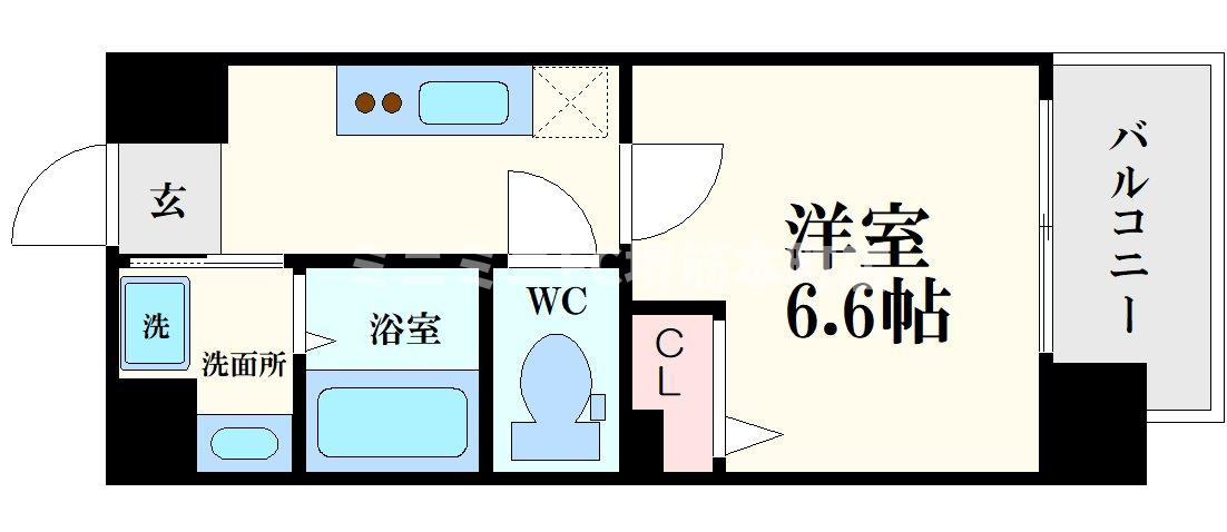 ワールドアイ大阪城EASTⅡの間取り
