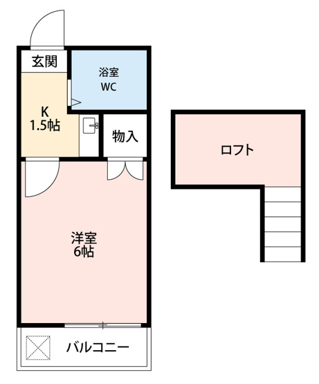 【間取り】 | ジュネス芦谷