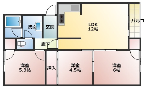 ロイヤルハイツの間取り