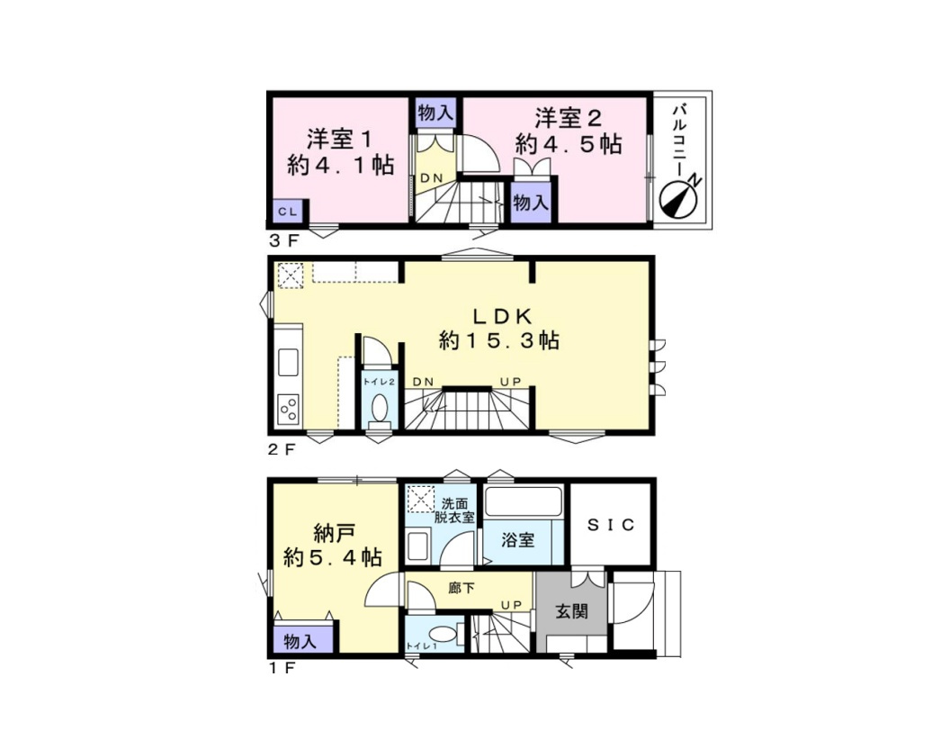 葛飾区金町２丁目の売地の参考プラン|～建物 参考プラン～