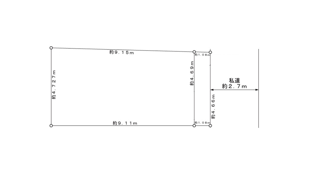 葛飾区金町２丁目の売地の土地図|～土地 区画図～