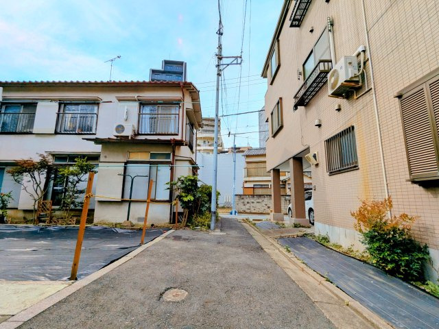 葛飾区金町２丁目の売地の前面道路含む現地写真|～前面道路含む現地写真～