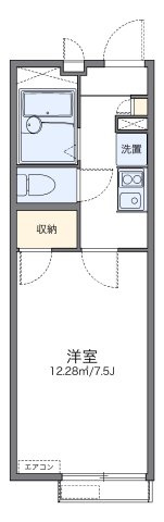レオパレスビジュの間取り