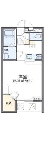 レオパレスアゼリアカーサの間取り