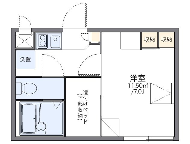 レオパレスＣｏｍｆｏｒｔの間取り