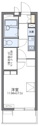 レオパレスダンディライオンの間取り|代表的な間取のため実際の間取とは異なる場合があります