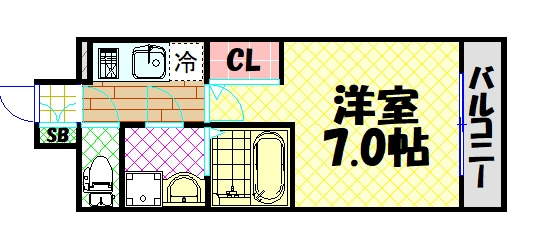 【間取り】 | Ｓ－ＲＥＳＩＤＥＮＣＥ難波大国町Ｔｒｅｓ