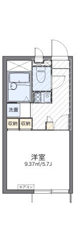 レオパレスつばさの間取り