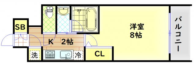 【間取り】 | QCフラット北堀江