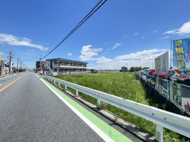 敷地面積２１４坪　売地　川越市石田　事業用地の外観|二方道路！西側公道約１１ｍ