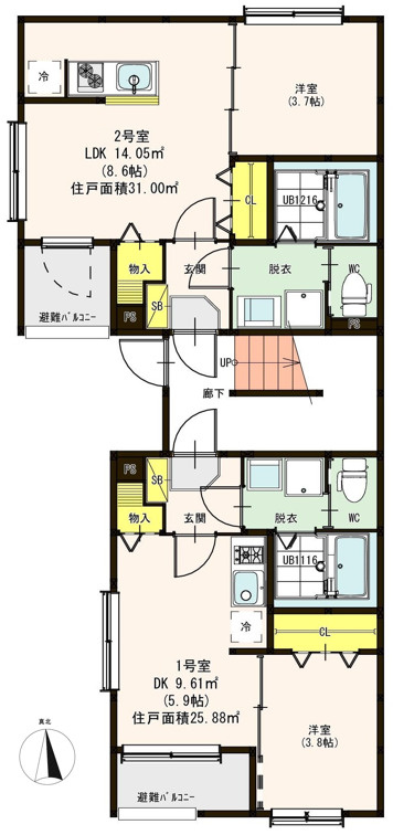 エステミリックスⅠの区画図