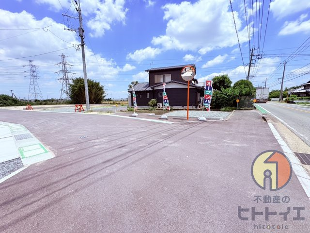 新築建売)三潴郡大木町大字侍島の前面道路含む現地写真