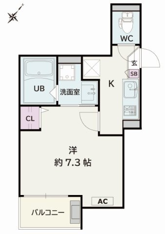 Jack wakamatsuⅡの間取り