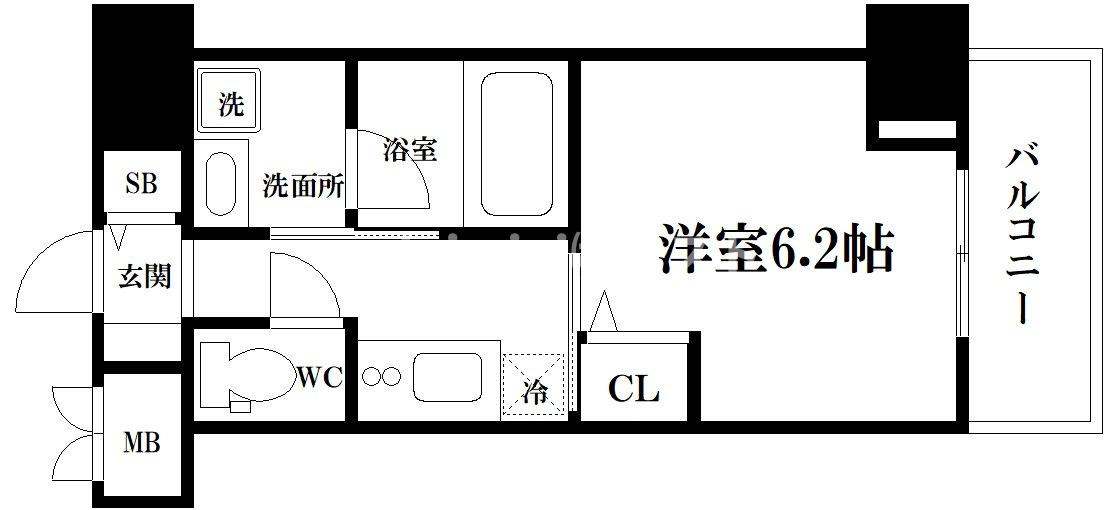 ドゥーエ立売堀の間取り