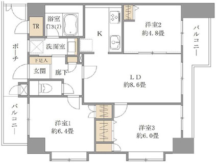 藤和シティホームズ西巣鴨の間取り