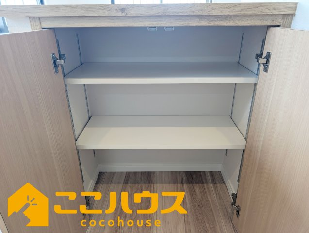 ライオンズマンション三原第2の収納|カウンター下にあると嬉しい収納♪