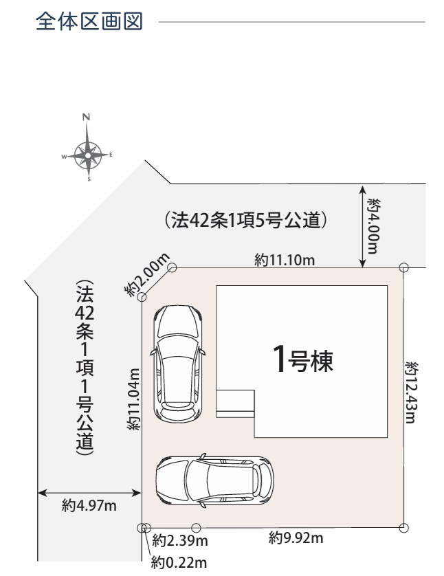 グラファーレ船橋市松が丘２丁目５１期の区画図