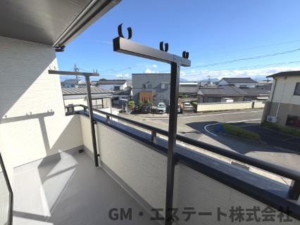 宮崎市月見ケ丘1丁目　新築住宅（A号棟）のバルコニー