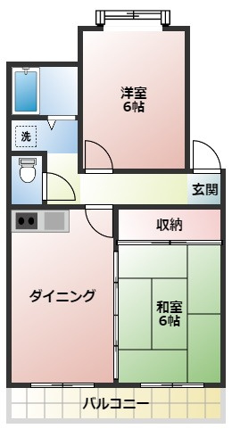 宮崎市清武町加納３丁目の賃貸マンションの間取り