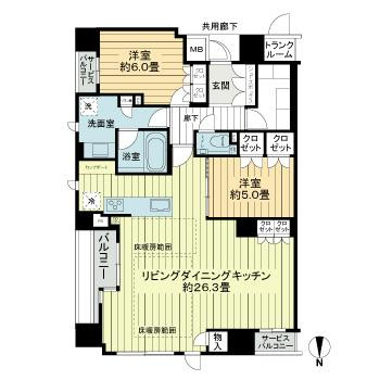 プレミスト京都六角通堂之前町の間取り