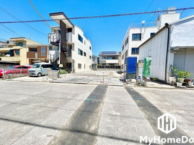 西区枇杷島５丁目の前面道路含む現地写真