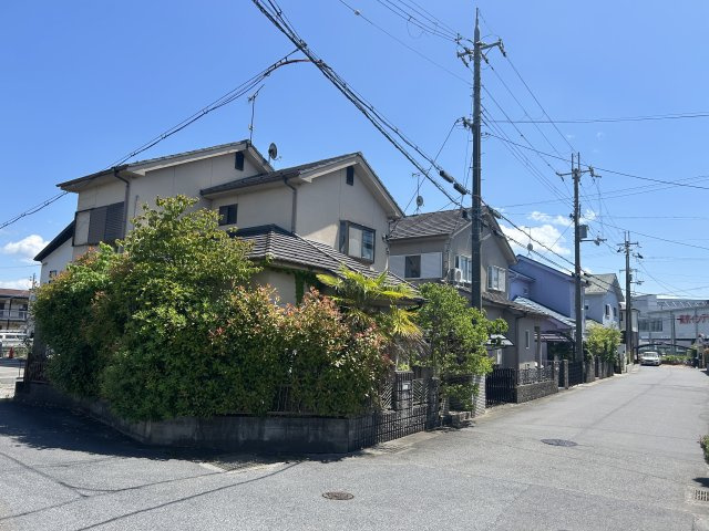 大津市大江2丁目　売土地の前面道路含む現地写真