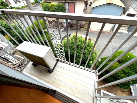 置田ハイツのバルコニー