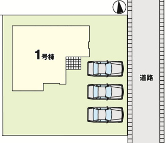 【区画図】 | 郡山市静町新築一戸建て1棟
