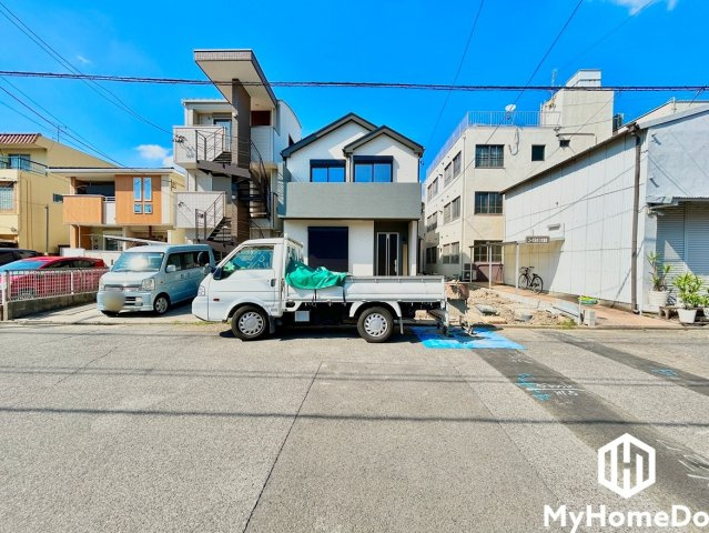 西区枇杷島５丁目の前面道路含む現地写真