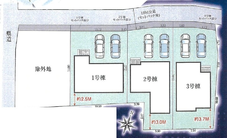 松戸市小山8期の区画図
