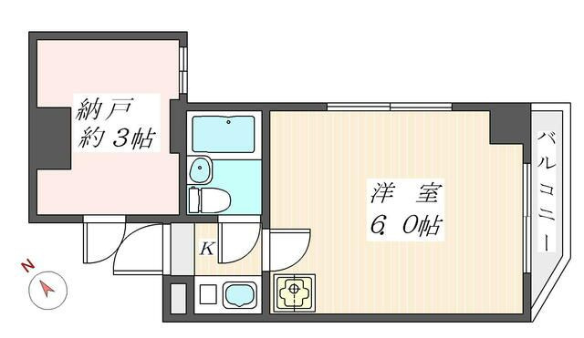 木戸坂ハイツの間取り