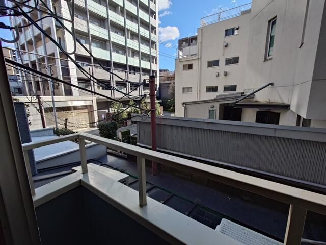 木戸坂ハイツのバルコニー