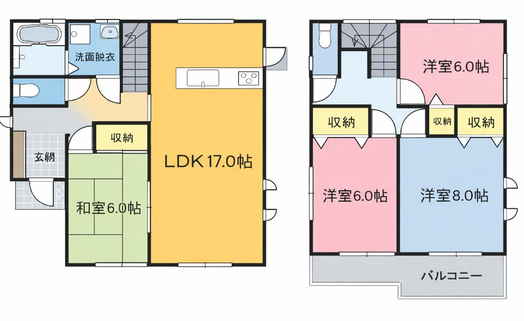 【中古戸建】前橋市北代田町の間取り|■間取り図｜敷地面積：177.57（約53.71坪）　建物面積：104.75（約31.68坪）