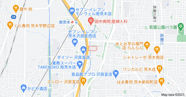 美沢ハイタウンB棟の地図