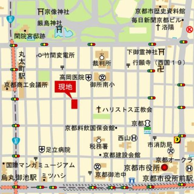 パークホームズ堺町御門の地図