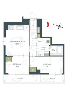 【間取り】ワコー赤羽マンション 