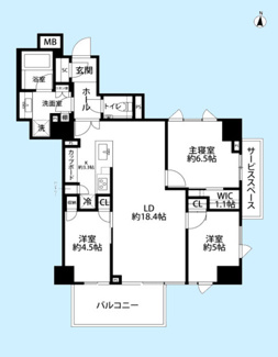 【間取り】 | パークホームズ中目黒