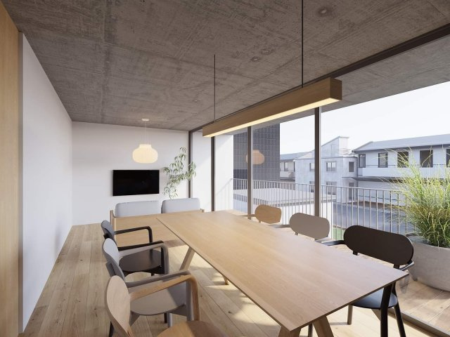 国領町1丁目新築マンションの居間・リビング