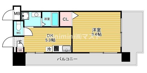 フォレスト西道頓堀の間取り