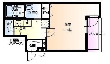 フジパレス山之内Ⅵ番館の間取り|フジパレス山之内Ⅵ番館　間取り