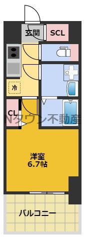 【間取り】 | S-RESIDENCE上前津South | 間取り図です。