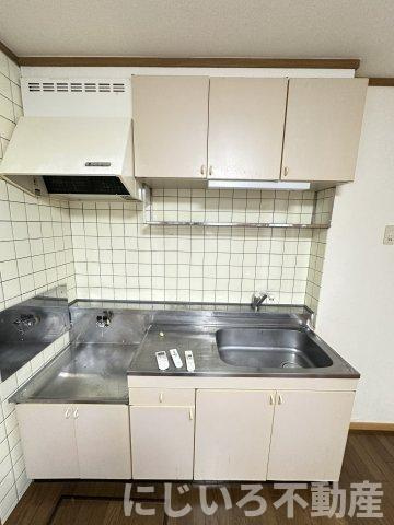 阿南市見能林町貞成のアパートのキッチン