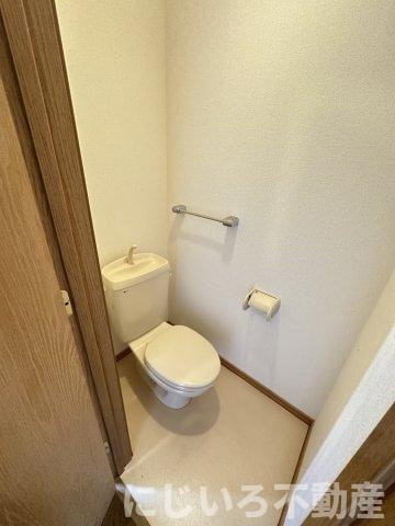 阿南市見能林町貞成のアパートのトイレ