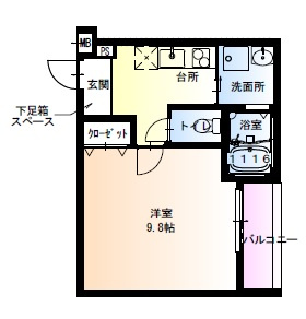 フジパレス瑞光駅東の間取り