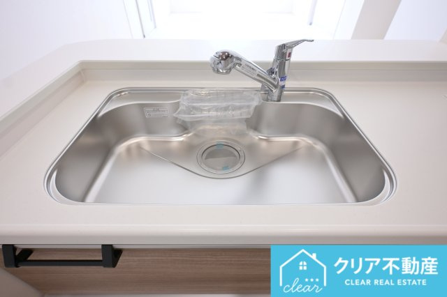 【浴室】 | 桐生市相生町1丁目　ブルーミングガーデン | 傷や錆に強いステンレスシンク