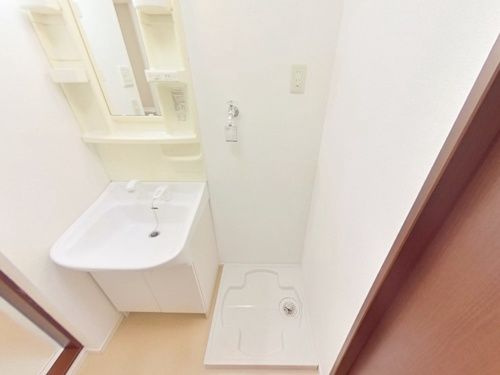 熊本市中央区迎町１丁目の賃貸マンションの独立洗面台