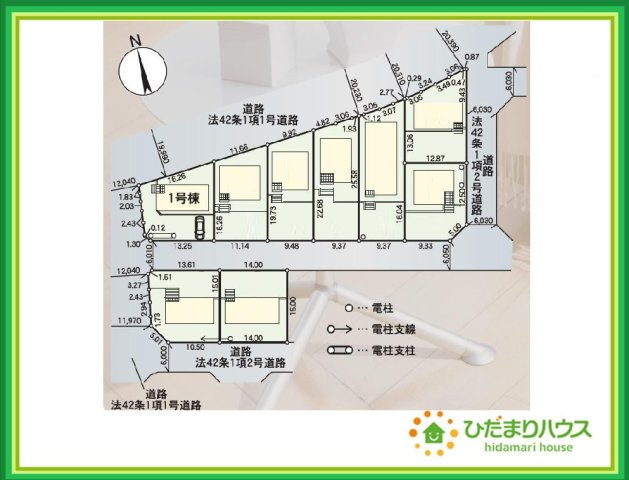 郡山市田村町東山第1　新築戸建　1号棟の区画図|今から見たいも大歓迎！お気軽にお問い合わせください☆彡