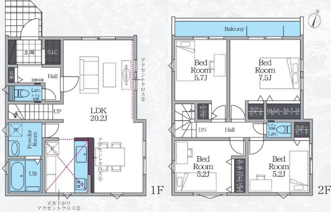 茅ヶ崎市香川5丁目　新築戸建の間取り|4LDK☆